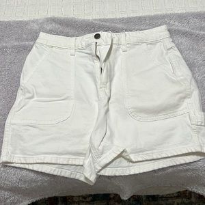 High waist white jean shorts!